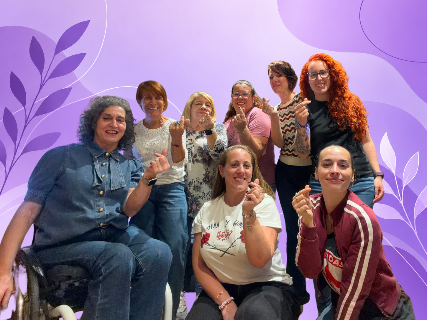 Mujeres de la asociación reunidas